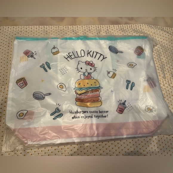 🌹2/$20🌹Sanrio Hello Kitty Hamburger Large Capacity Grocery Bag - Picture 7 of 7